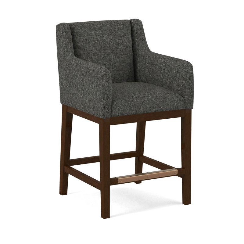 Upholstered Stool, 61536-78, Pecan