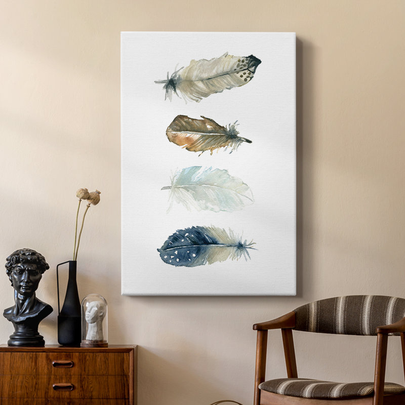 Feather Collection -Custom Wrapped Gallery Cavas, 18" H x 12" W