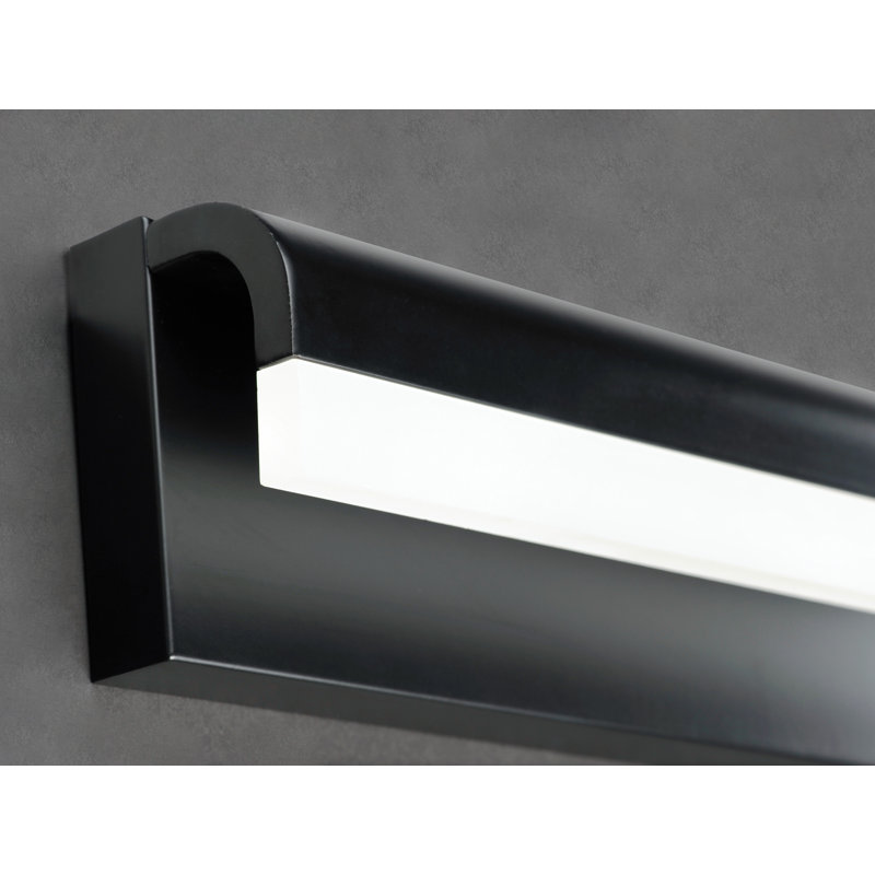 Barre d'éclairage de salle de bain 1 lumière Pelham, Noir