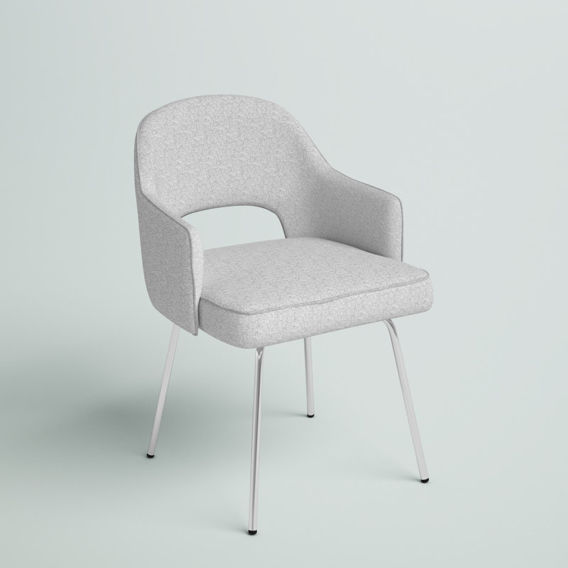 Resa Reception Chair with Chrome Frame