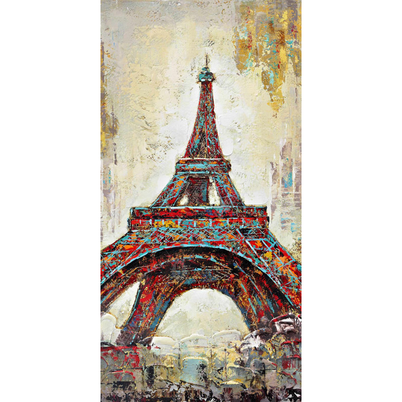 Abstract eiffel tower - 15.75"x31.50" Desk mat