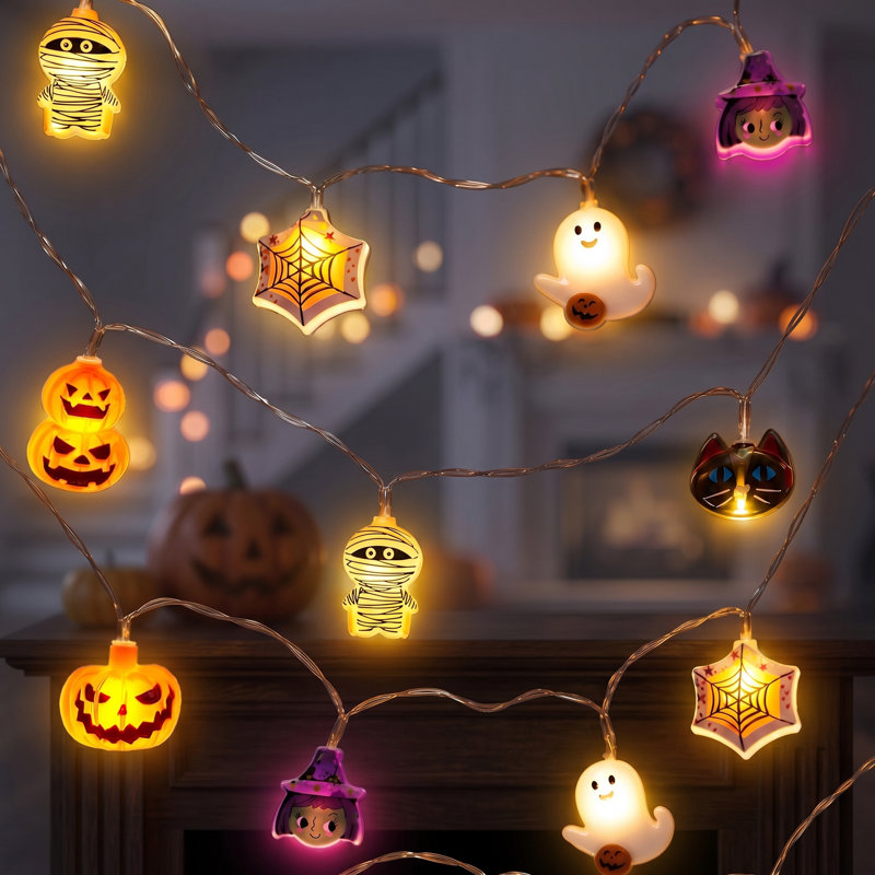 19.7 ft Halloween LED String Lights, 30 Pcs