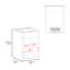Meuble-lavabo flottant mural simple à fermeture en douceur pour un raffinement contemporain avec finition et élégance-1555492529