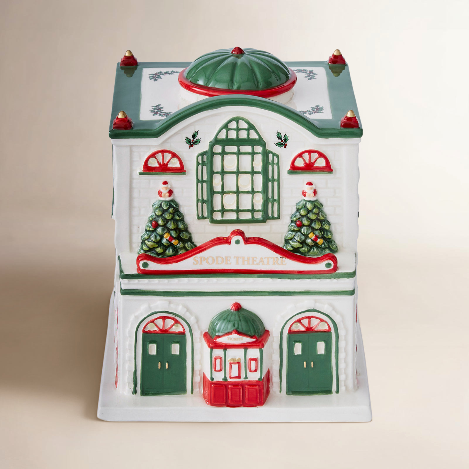 Christmas Tree Lighted Village Theater