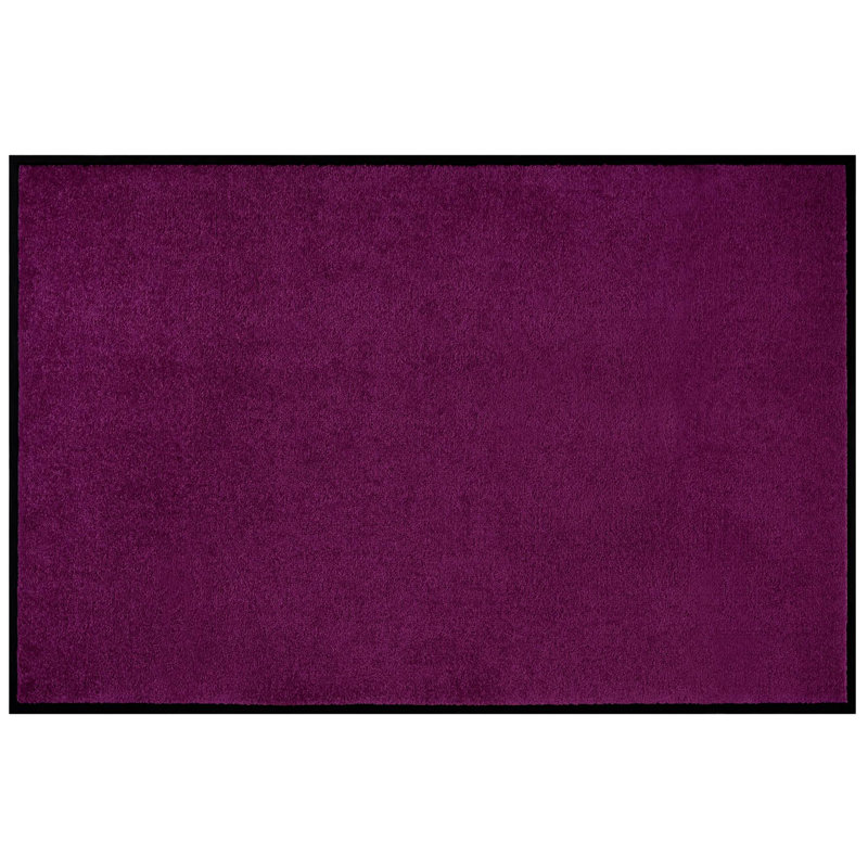 Boothe Doormat, 0.7cm H x 80cm W x 120cm D, Purple