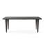 Ensemble de salle à manger 9 pièces en osier pour l'extérieur, grande table moderne en rotin de 73,50 po et 8 chaises pour patio, terrasse, cour, gris