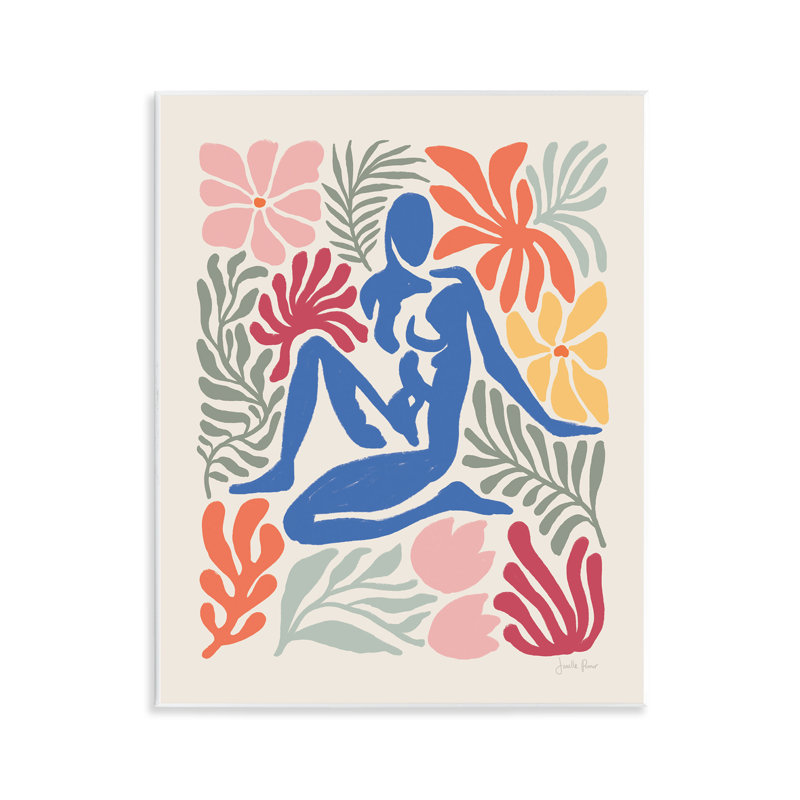 «Abstract Garden with Nude» par Janelle Penner