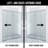 VIGO Paloma 56"–60" W x 74" H Semi-Frameless Double Sliding Shower Door in Chrome with Clear Tempered Glass-124638804