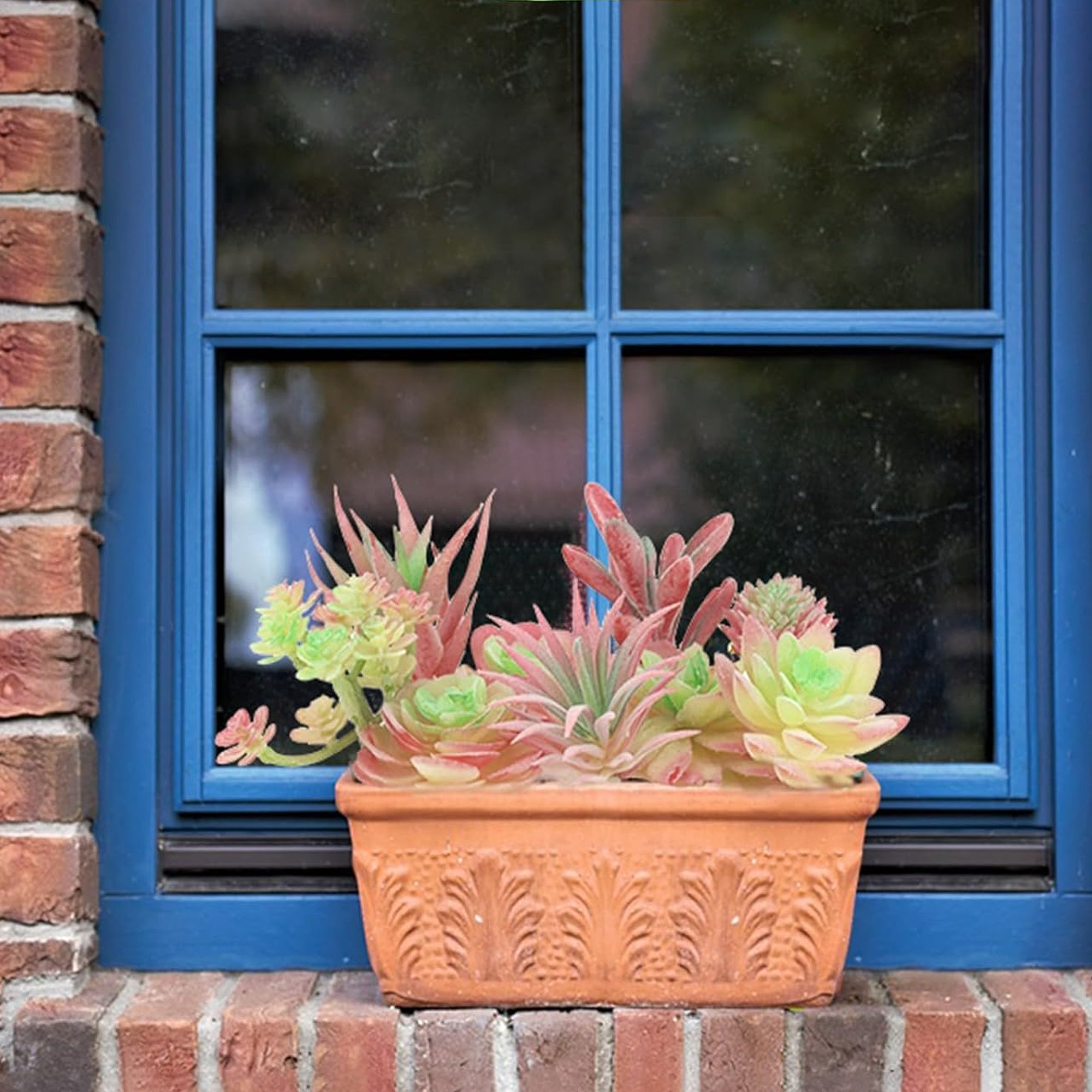 Primrue Pink And Blue Mini Artificial Succulents, Fake Small Plants |  Wayfair