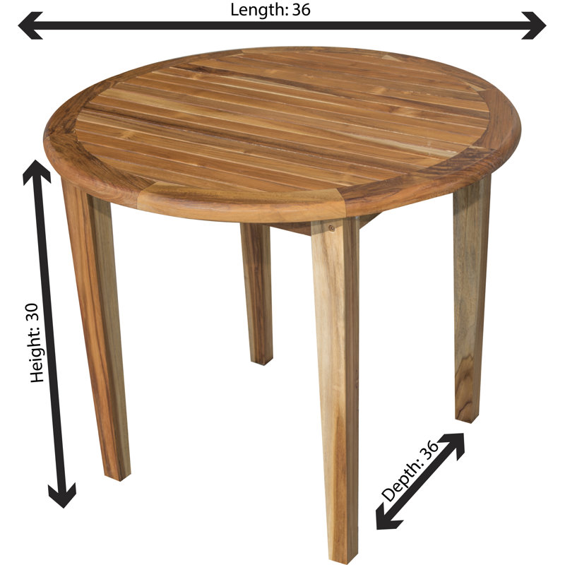 Table de salle à manger EcoDecor, 36", Naturel