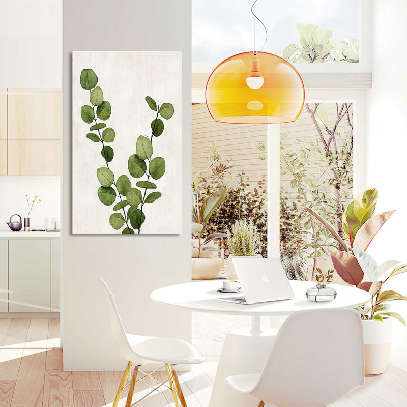 Botanical Wash III par Conrad Knutsen - Peinture, Toile tendue, H 30 po x l 18 po x P 1 po
