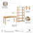 54W Writing Desk And 5 Shelf Bookcase Set For Home Office