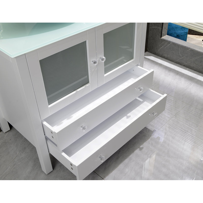 Ensemble de meuble-lavabo simple 36 po Avebury, Blanc