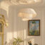Luminaires suspendus modernes blancs pour îlot de cuisine