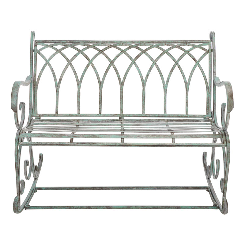Banc de jardin en fer Baptista, Vert antique