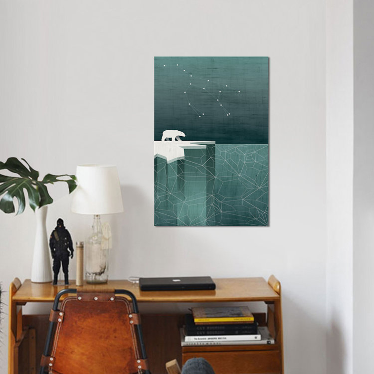 « ursa majeur », impression sur toile, H 12 po x l 8 po x P 0,75 po, Pas de tapis, Toile tendue