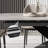 Gray Round Sintered Stone tabletop Drop Leaf Dining Table-110407520