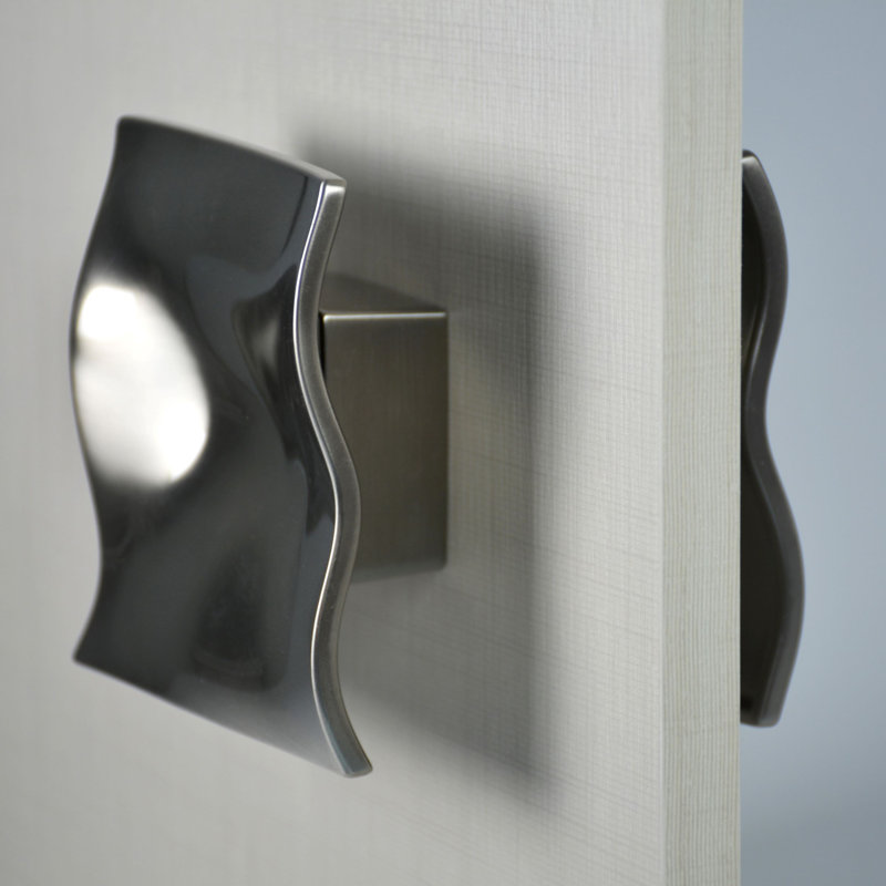 Acqua di Zen Brushed Nickel Square Double Dummy Door Knob