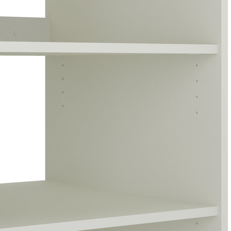 Module For Closet System With 6 Shelves  – 84"24"24" - White, White