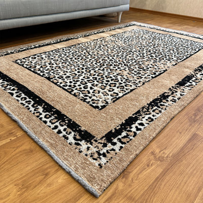 Tapis à motif de guépard et de léopard Alfa Rich Ailsa