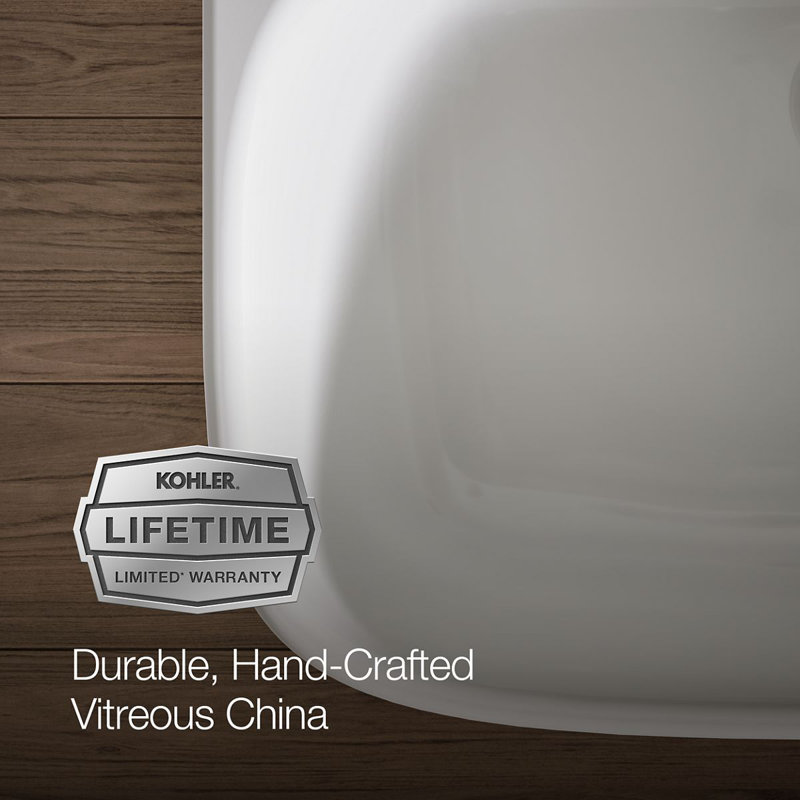 ModernLife™ Wall Mount Bathroom Sink, 8" Centers