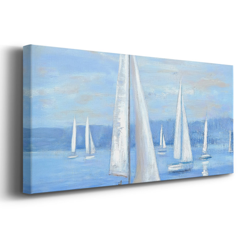 Nautical Series-CCXL- Toile tendue avec châssis - Prêt à accrocher, H 12 po x l 30 po