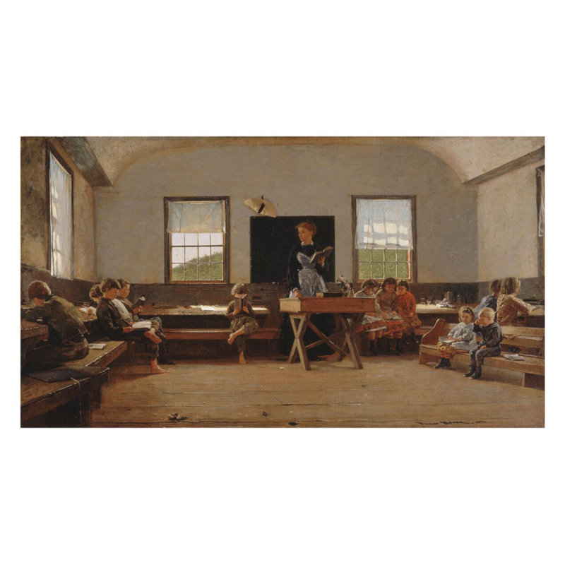 «The Country School» par Winslow Homer - estampe numérique, H 22 po x l 28 po