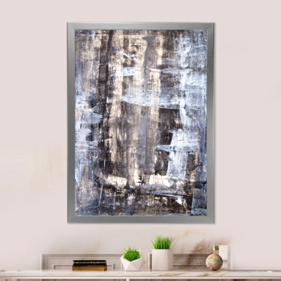 Art abstrait noir sur toile noire moderne et contemporaine
