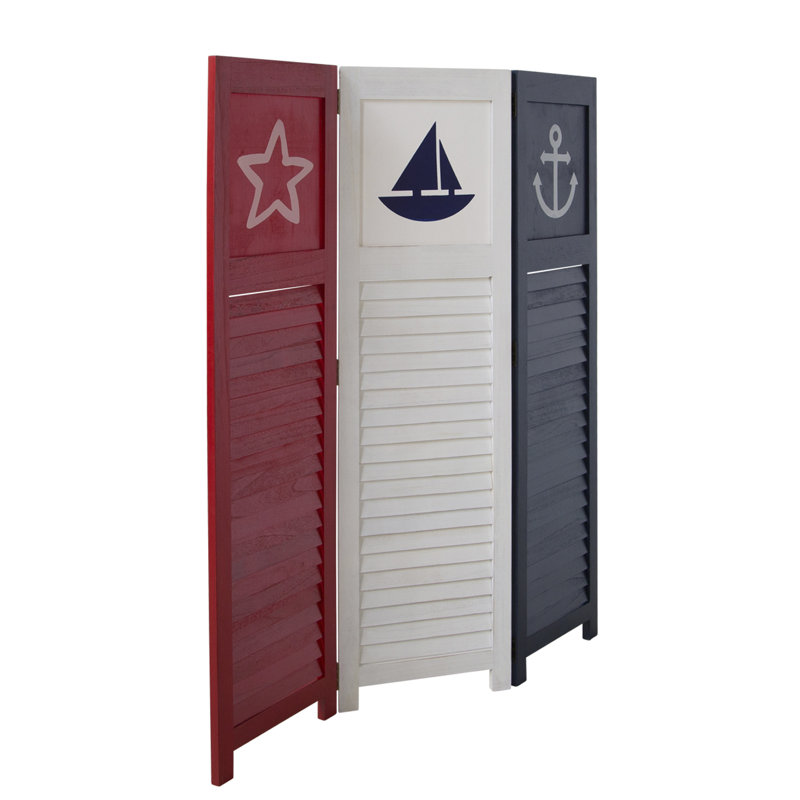 Monhegan 3 Panel Room Divider