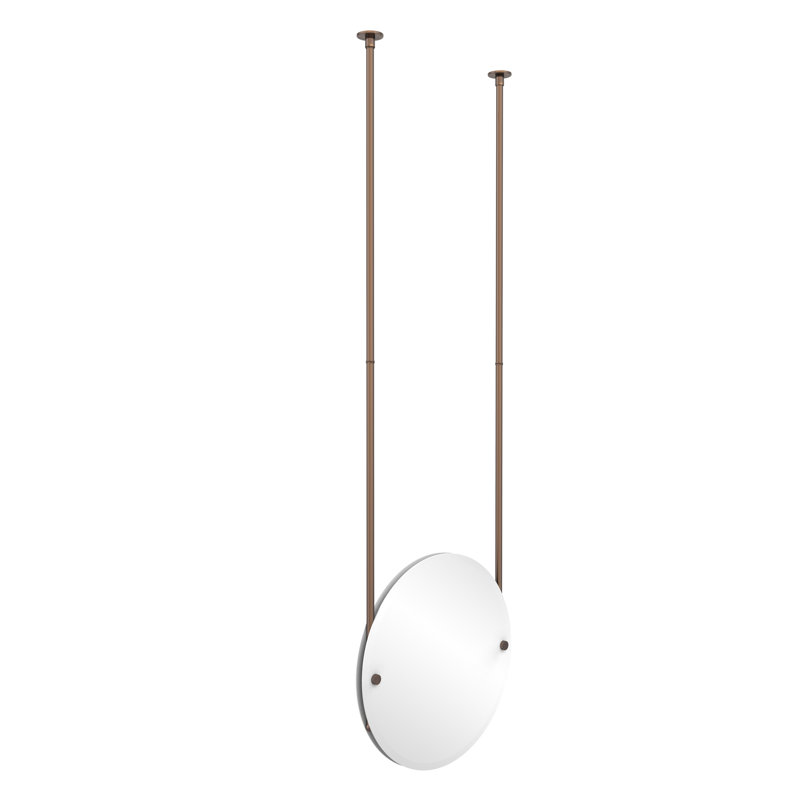 Gober Metal Wall Mirror, Venetian Bronze
