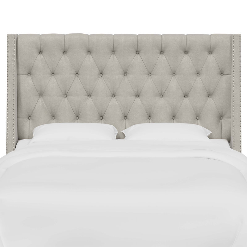Crosston Upholstered Headboard, California King, Classic Pearl Performance Velvet, Velvet