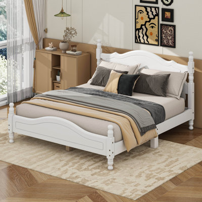 Retro Style Platform Bed