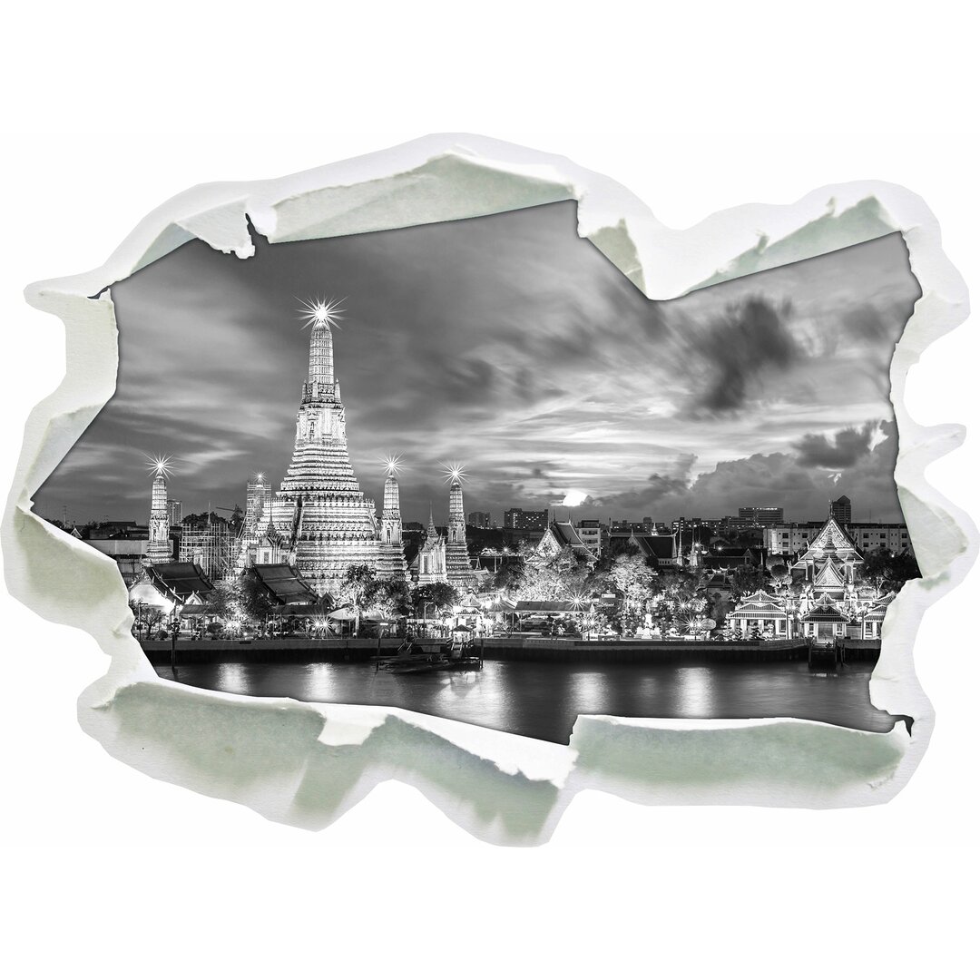 Wandtattoo Wat Arun Nachtansicht Tempel Bangkok Thailand