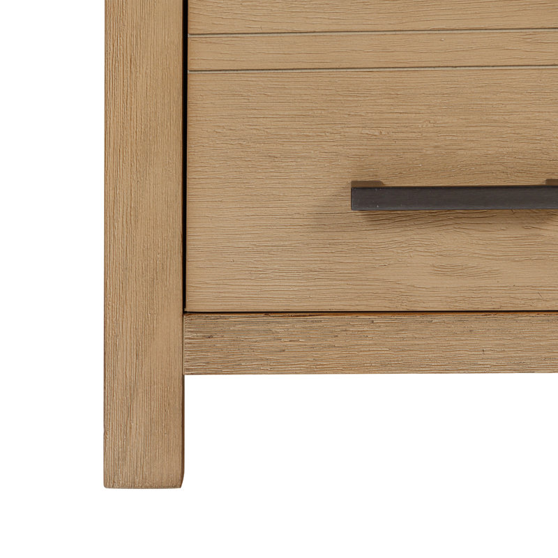 Souther 60'' Double Bathroom Vanity Base Only in Brushed Oak Finish