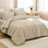 Andency California King Comforter Set Linen - 7 Pieces Bed in a Bag Cal King Bedding Comforter Sets, Tufted Lightweight Fluffy Bed Set with Comforter, Sheets, Pillowcases & Shams-124621821-124621823