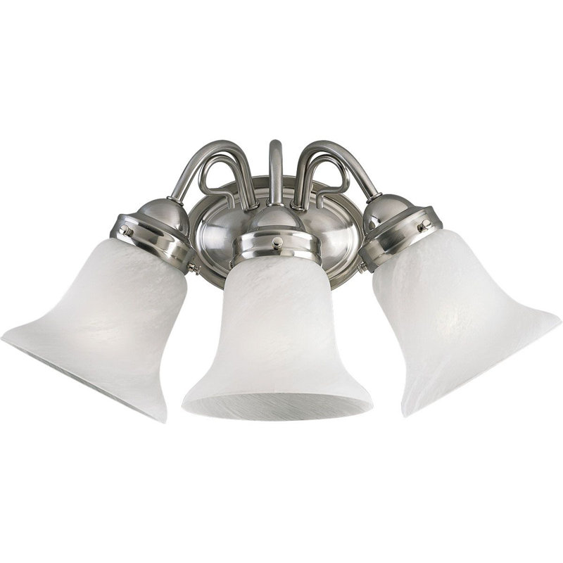 Éclairage pour meuble-lavabo 3 lumières Othello, Nickel brossé