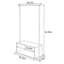 Porte-vêtements élégant avec rangement Mortise-Tenon