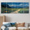 «Yellowstone Mountains National Park Landscape», ensemble d'art mural sur toile