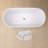 55'' x 29.5'' Freestanding Soaking Acrylic Bathtub