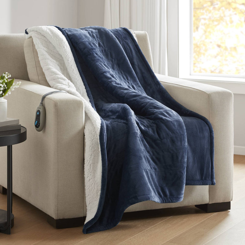 Jeté chauffant Indigo Beautyrest, Indigo