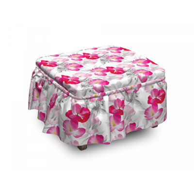 Box Cushion Ottoman Slipcover
