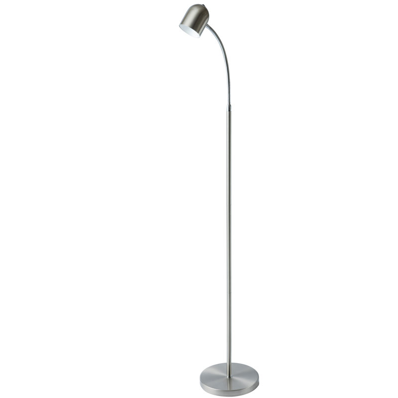 Lampe de travail sur pied à DEL 53 po Sam, Chrome