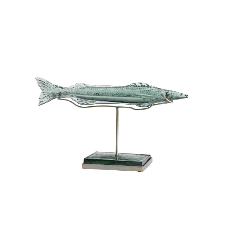 Flying Fish Sculpture, 12.5" H  x 22.5" W x 5.8" D