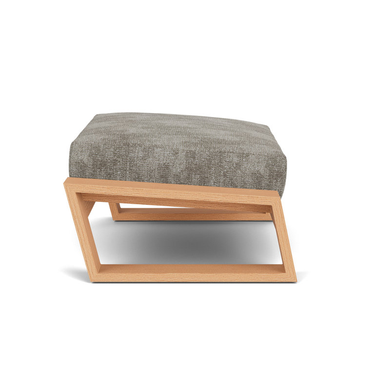 Pursuit Rectangle Outdoor Ottoman Patio Ottoman, Surface Slate