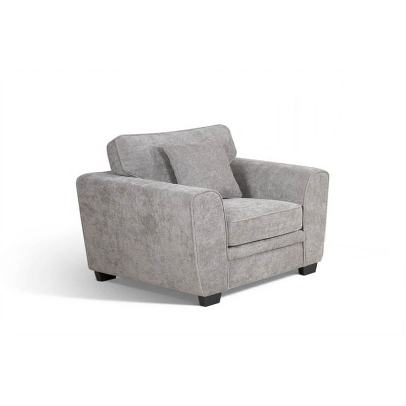 Hughey Upholstered Armchair, Grey