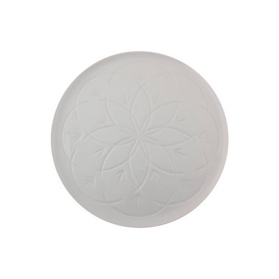 Christina Set Of 6 Flat Plates, Creme, 32 Cm