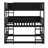Triple Wood Bunk Bed, With Ladders, Guardrails Detachable Bunk Bed-2084820190