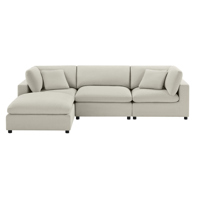 Vinessa Modular Sectional - 4-Piece XL Chofa, Beige Polyester
