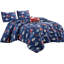 Ensemble de literie douce bleu et rouge-103966381