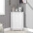 White Corner Storage Cabinet with Adjustable Shelves for Bathroom-1070772327
